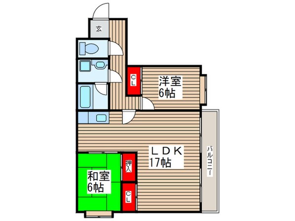 阿部南葛西第１マンションの物件間取画像